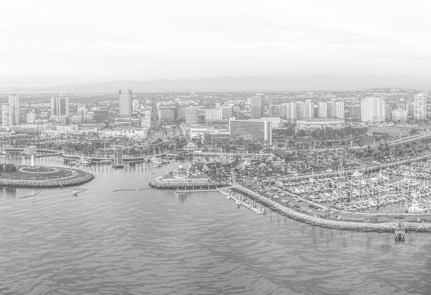 long beach california with waves